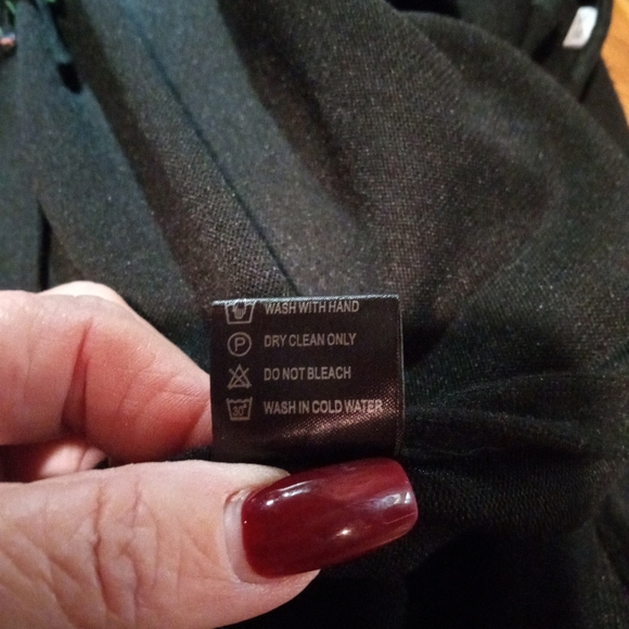 Southern Stitch Elegant Black Kimono with Colorful Tassel Trim - Picture 6 of 8